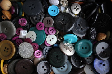pile of buttons