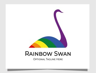 Rainbow Swan Logo