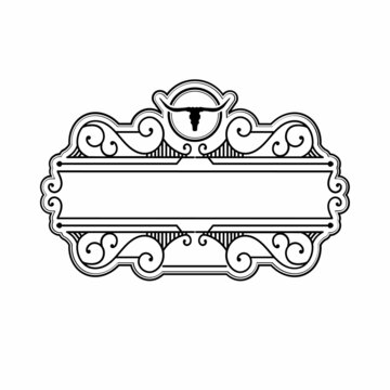 Victorian Decorative Gold Logo (4000 &times; 4000 piksel)