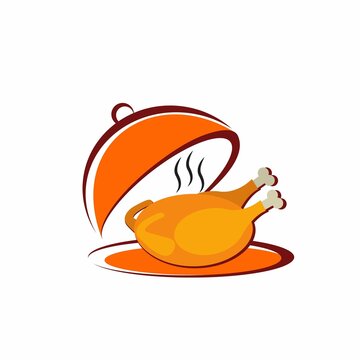 Food fried chicken logo design (4000 &times; 4000 piksel)