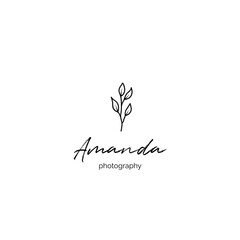 abstract floral logo