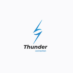 Thunder logo design template