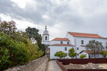 Catholic Church and Tower of St. George's Castle Igreja Paroquial de Santa Cruz do Castelo, Lisbon, Portugal