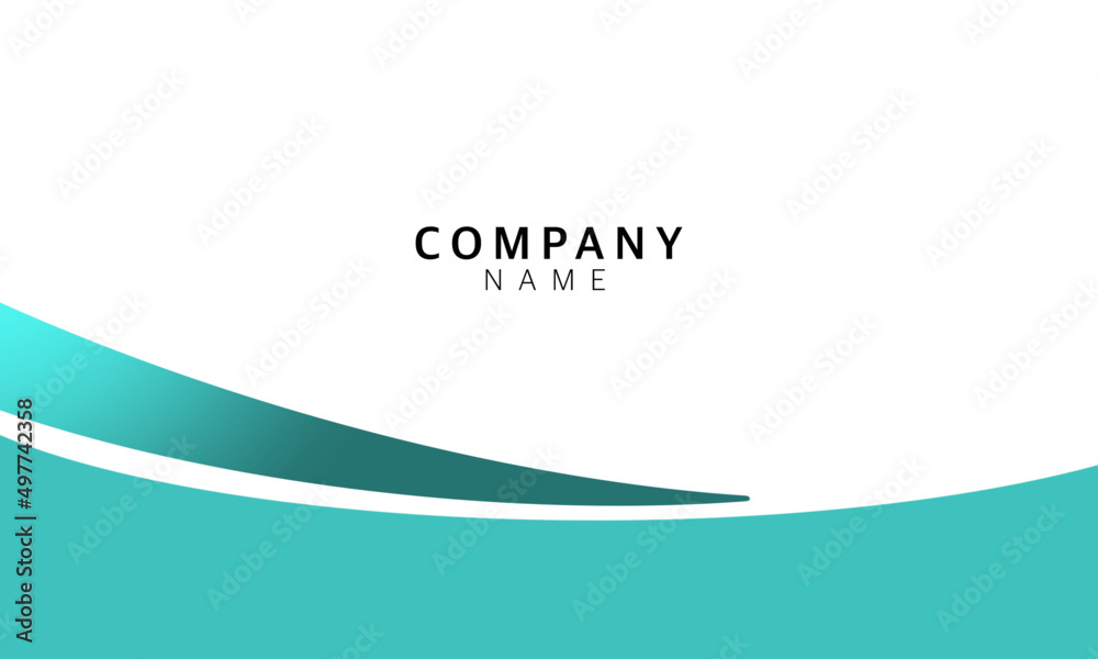 Wall mural business card template abstract card template modern website banner template design