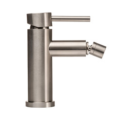 Water faucet on a white isolated background. Faucet for washbasin, kitchen, bathroom, shower.