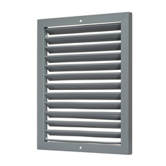 Ventilation grille for cooling and supplying fresh air to the premises. Isolated on a white background. Ventilation of kitchen, bathroom, apartment, office, bar, restaurant, warehouse
