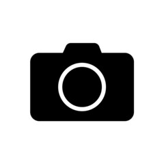 Photo camera vector icon. Vector camera icon. black device symbol with trendy flat style icon for web site design