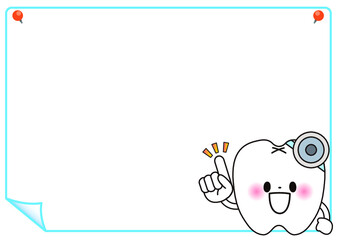 フレーム,歯,歯医者,歯科,歯みがき,健康,検診,予防,ポイント,ひらめく,思いつく,タイトル,お知らせ,メッセージ,飾り枠,看板,枠,見出し,イメージ,モチーフ,挿絵,デンタル,擬人化,マスコット,デフォルメ,スマイル,ワンポイント,かわいい,顔,笑顔,キャラクター,アイコン,歯科医,デンタルケア,医療,ポップ,白い歯,クリニック,衛生,素材,イラスト