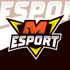 initial letter esport logo illustration design, gaming initial mascot logo, esport team logo ideas © widoko