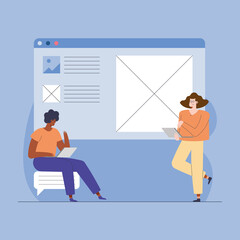 UI and UX couple designers