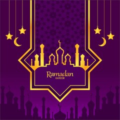 Islamic design ramadan and eid mubarak