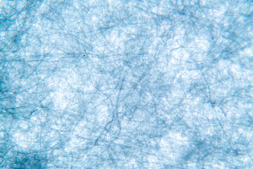 Nonwoven Synthetic Material for Air Filter Under Microscope