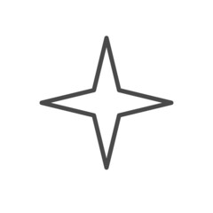 Obraz premium Star vector icon. Simple pictogram.