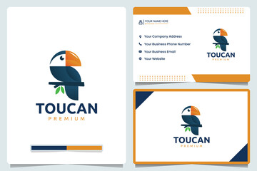 toucan bird, logo design and business card © dhulpikir