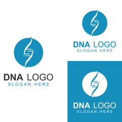 DNA vector logo. Modern medical logo, with vector illustration template design