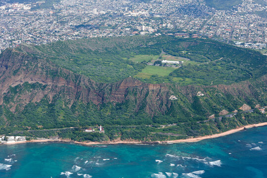 Aerial View Of Diamond Head