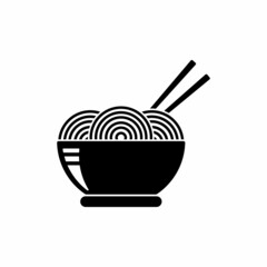 chinese noodle icon, chinese noodle vector sign symbol