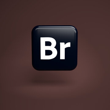 Logo Of The File Manager And Digital Asseet Management Application Adobe Bridge (part Of The Creative Cloud Apps Suite) Hovering Over A Seamless Background