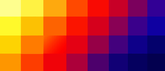 abstract background made up of triangles Color gradation from purple to red to yellow.