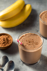 Healthy Homemade Chocolate Banana Smoothie