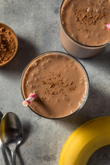 Healthy Homemade Chocolate Banana Smoothie