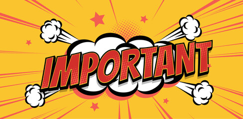 Obraz premium banniere bd important