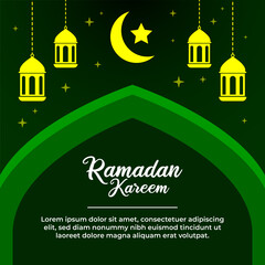 Islamic Background design for Ramadan Kareem