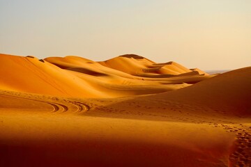 Fototapeta na wymiar View Of Desert In The Sultanate Of Oman