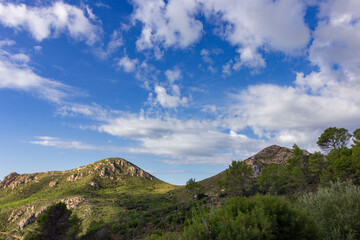 Fototapeta na wymiar View from Sa Gramola mountain in Mallorca (Spain)