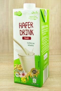 Hafer Drink von Gut Bio vegan mit EU Siegel und Bio Label