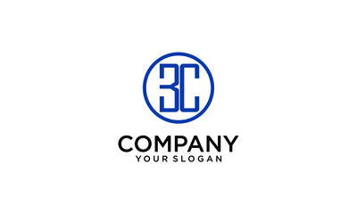 bg initial letter logo vector template | creative modern monogram circle logo