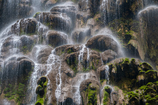 Tolantongo Grutas Waterfall in Mexico
