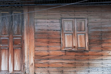 old wooden window