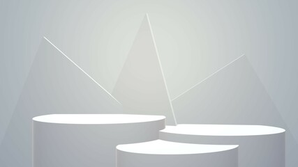 gray podium stage for product display product display 3d illustration