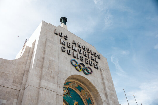 University of Southern California United Airlines Memorial Coliseum, Host of the 2028 Olympics Stadium and the USC Trojan Football team in Los Angeles