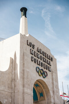 University of Southern California United Airlines Memorial Coliseum, Host of the 2028 Olympics Stadium and the USC Trojan Football team in Los Angeles