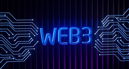 WEB3 next generation world wide web blockchain technology with decentralized information, distributed social network