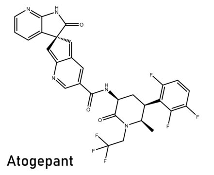 Atogepant Is An Oral, Small-molecule, Calcitonin Gene–related Peptide Receptor Antagonist That Is Being Investigated For The Preventive Treatment Of Migraine.