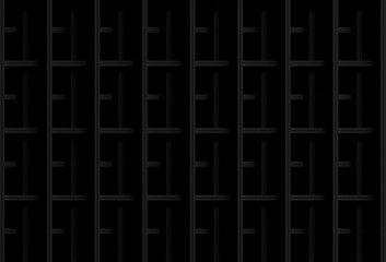 Abstract background, black vertical and horizontal lines, 3d rendering illustration