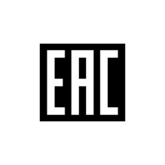Eurasian conformity mark icon symbol vector. EAC mark icon