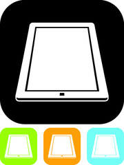 Tablet computer. Mobile device vector icon