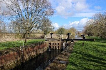 Pocklington Canal at East Cottingwith, East Riding of Yorkshire.