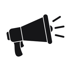 Megaphone icon, loud speaker icon.