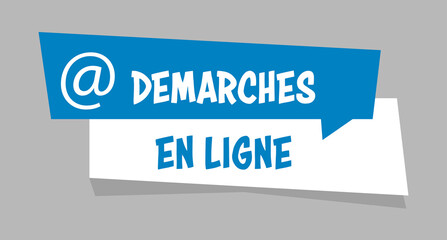 Logo démarches en ligne.