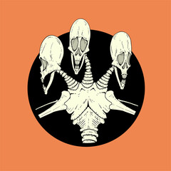 Horror creature illustration