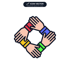 cooperation icon symbol template for graphic and web design collection logo vector illustration