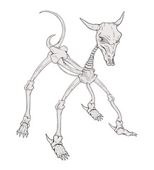 Horror creature illustration