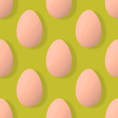 Easter seamless pattern with eggs for wallpaper and fabrics and textiles and packaging and gifts 
