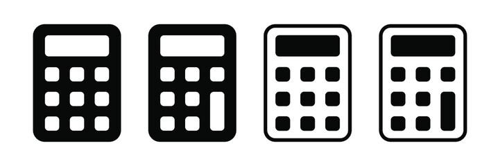 Calculator vector icon. Vector web design.