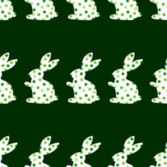 Easter seamless rabbit pattern for fabrics and textiles and packaging and Christmas gifts and kids
